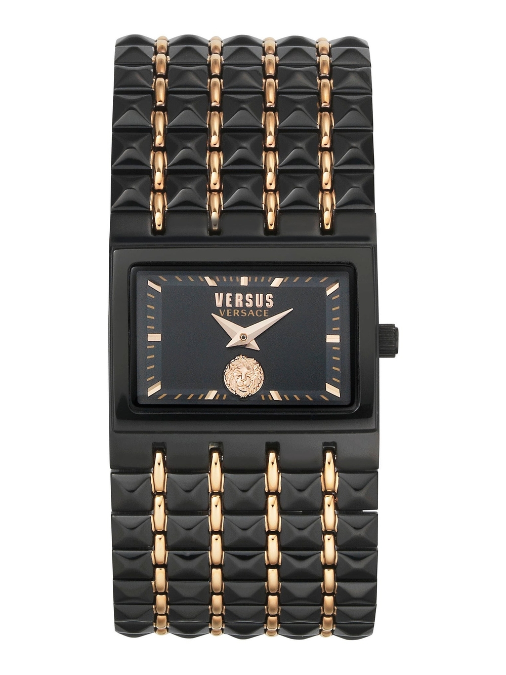 Versus Versace Black and Rose Gold Bracelet Watch